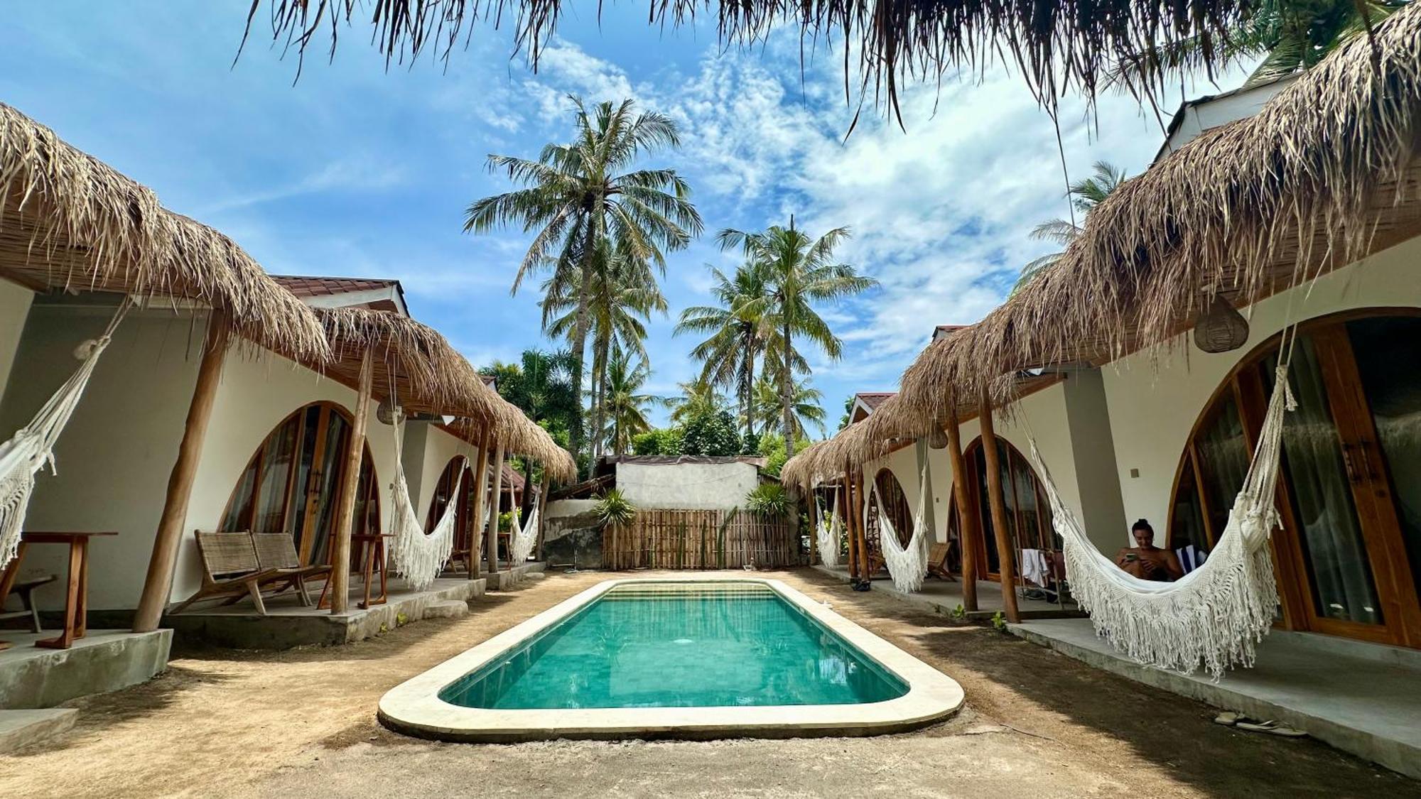 Rumah Canaria Bungalow Gili Trawangan Luaran gambar