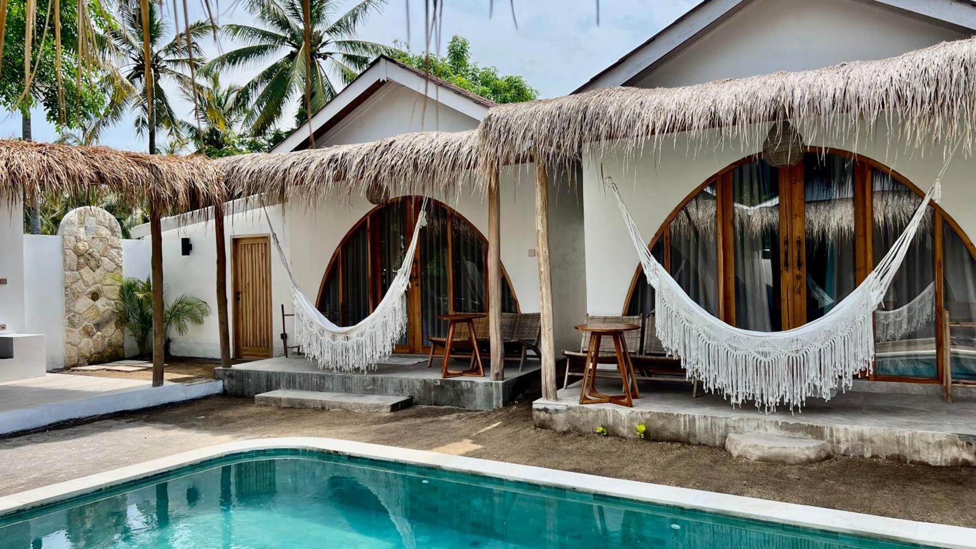 Rumah Canaria Bungalow Gili Trawangan Luaran gambar