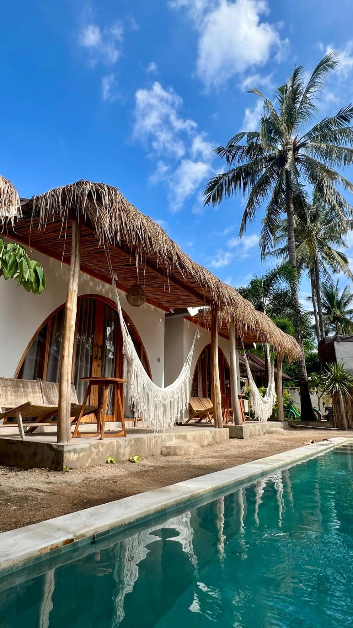 Rumah Canaria Bungalow Gili Trawangan Luaran gambar