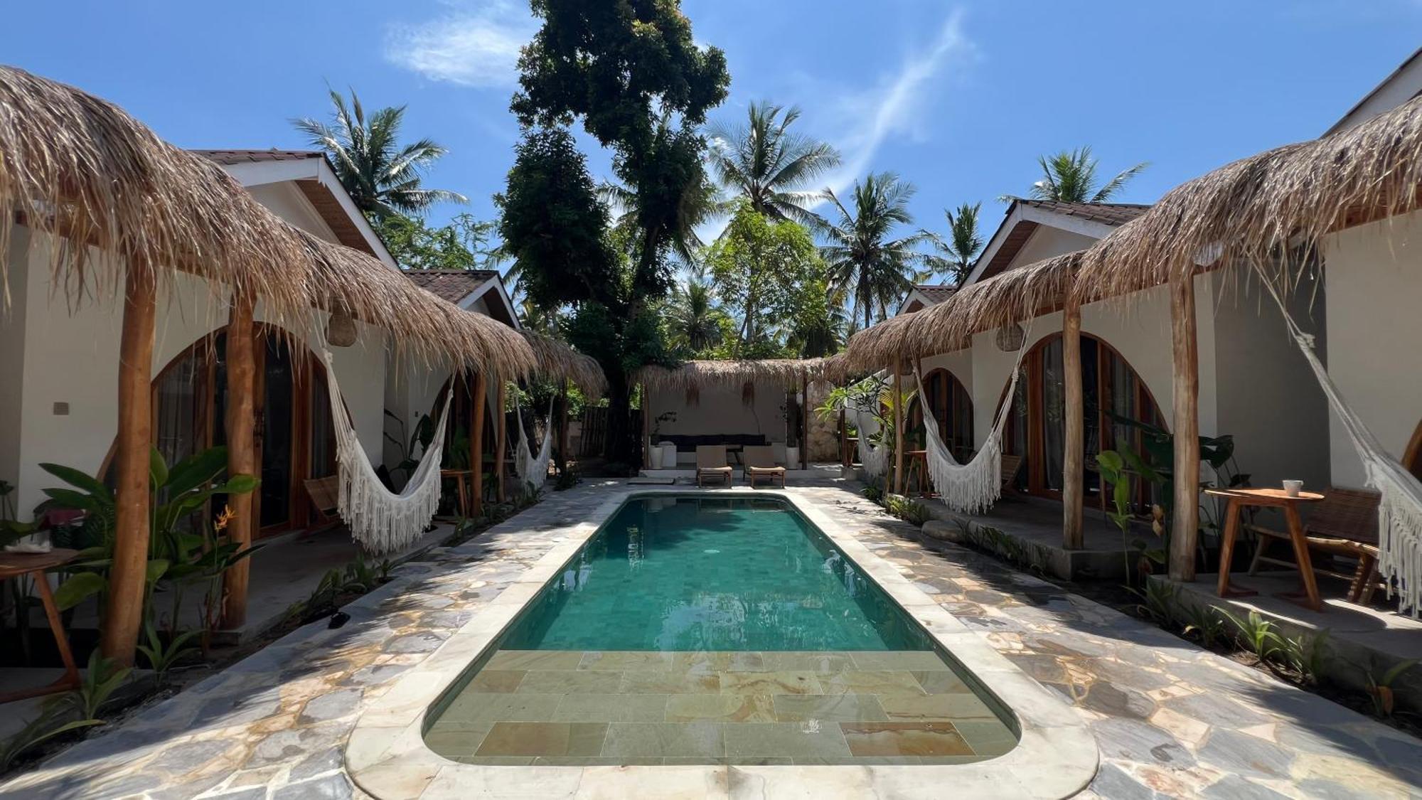 Rumah Canaria Bungalow Gili Trawangan Luaran gambar